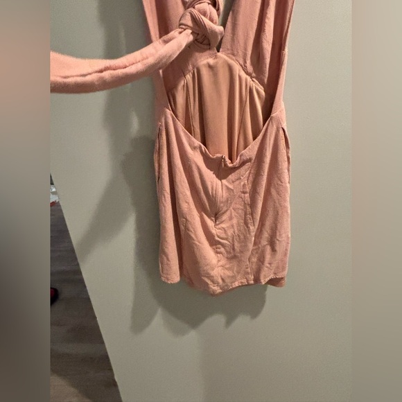 Pink Backless Halter Dress – Size S - Picture 5 of 9